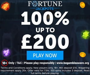 fortune jackpots welcome bonus