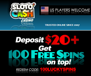 sloto cash casino 100 spins