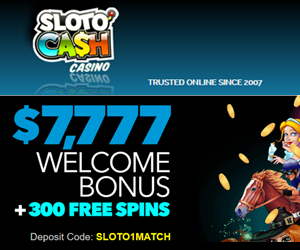 sloto cash casino welcome bonus